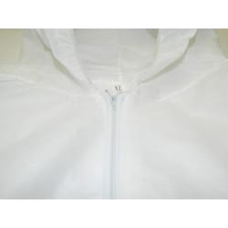Keystone Safety Unisex Polyolefin Coveralls with Hood White XL 1 pk