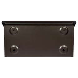 Architectural Mailboxes Wayland Contemporary Galvanized Steel Wall Mount Rubbed Bronze Mailbox