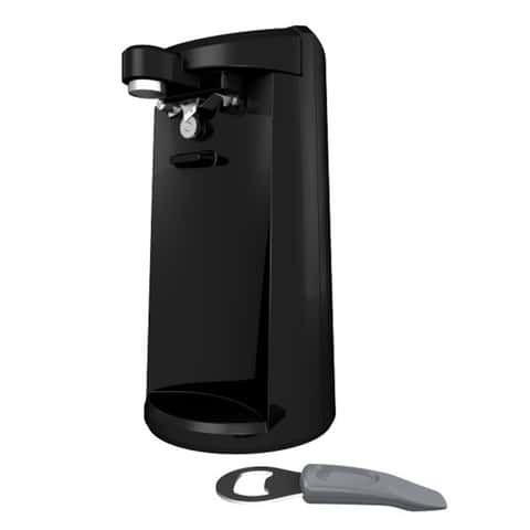 Proctor Silex Durable Electric Can Opener with Knife Sharpener in Black