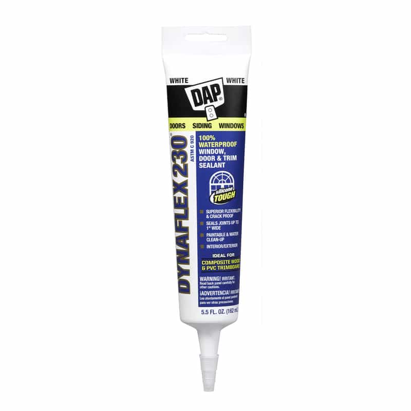 Dap Dynaflex 230 White Siliconized Acrylic Sealant 5.5 oz. Ace Hardware
