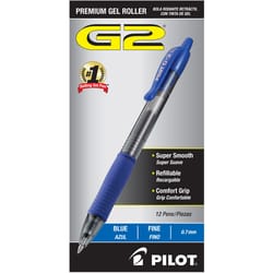 Pilot G-2 Blue Retractable Gel Pen 12 pk