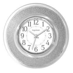 Westclox 12 in. L X 12 in. W Indoor Modern Analog Wall Clock Plastic Silver