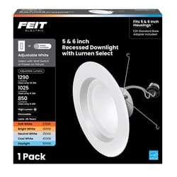 Feit Enhance White 7.5 in. W Aluminum LED Dimmable Recessed Downlight 14.3 W