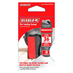 Diablo 4 in. L X 2-1/2 in. W X 1 in. 36 Grit Coarse Block Sanding Sponge