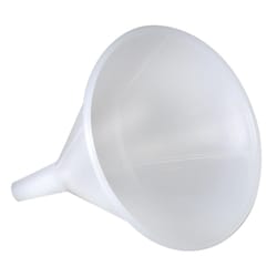Harold Import White Plastic 16 oz Funnel