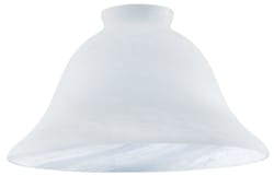 Westinghouse Wide Bell White Glass Fan/Fixture Shade 1 pk