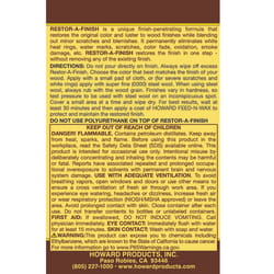 Howard Restor-A-Finish Semi-Transparent Dark Walnut Oil-Based Wood Restorer 8 oz