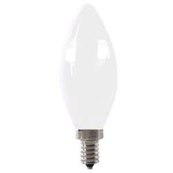 Feit Enhance B10 E12 (Candelabra) Filament LED Bulb Soft White 40 Watt Equivalence 2 pk