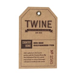 TWINE Country Home Red Tin Tub