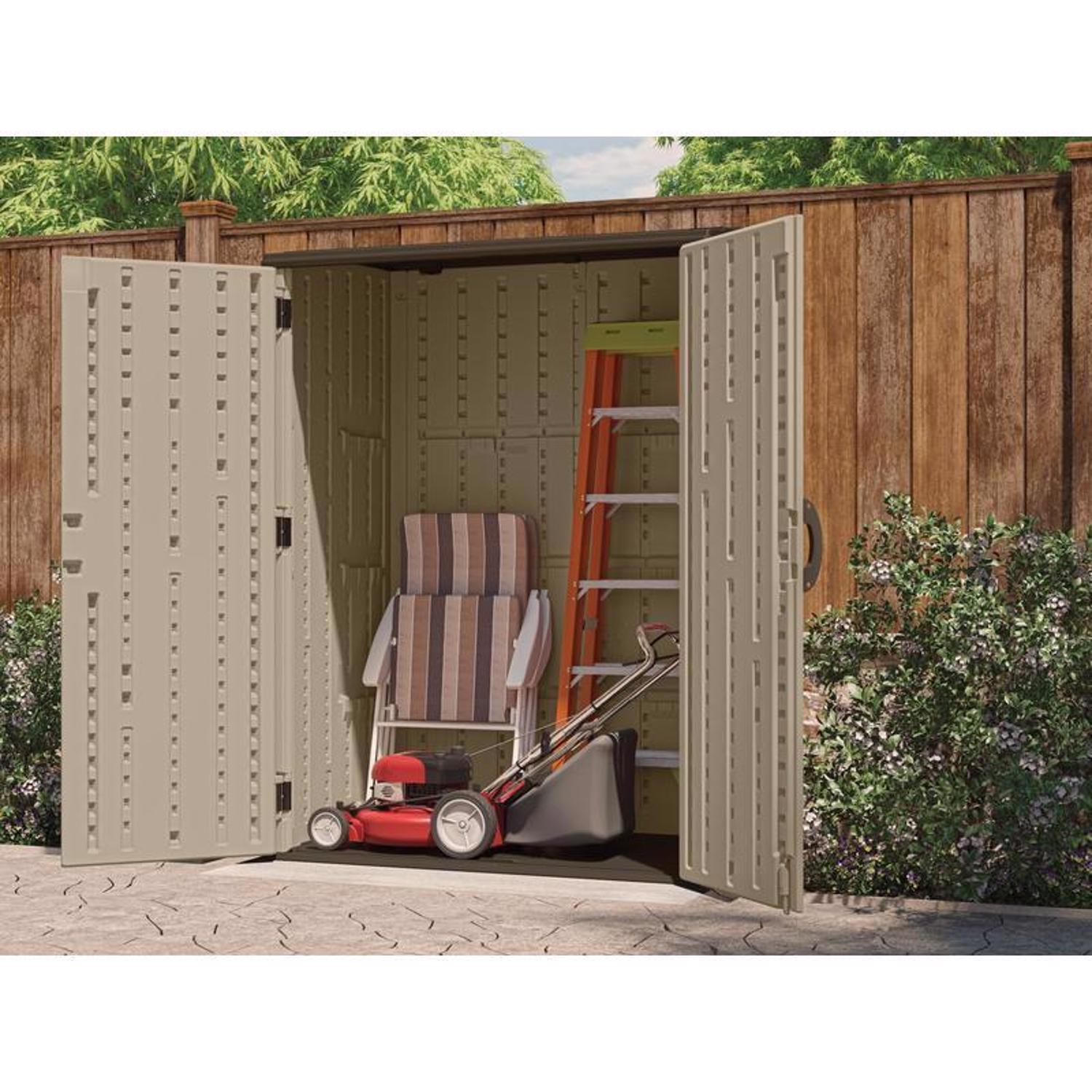Suncast 4 ft. x 2 ft. Resin Vertical Storage Shed with Floor Kit - Ace  Hardware