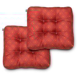 Duck Covers Red Polyester Seat Cushion 5 in. H X 19 in. W X 19 in. L