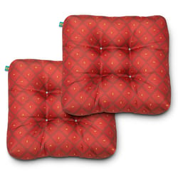 Duck Covers Red Polyester Seat Cushion 5 in. H X 19 in. W X 19 in. L