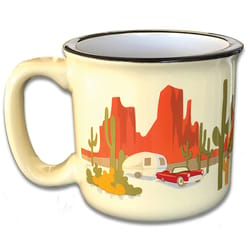 Camp Casual Multicolored Ceramic Desert Dreamin Vintage RV Coffee Mug 1 pc