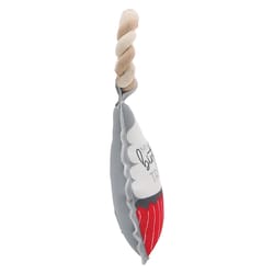 Pavilion Furever Pawsome Red/White Polyester Cupcake Squeak Dog Toy 10.5 in. 1 pk