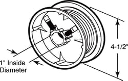 Prime-Line 25 in. L 265 lb Torsion Spring Cable Drum