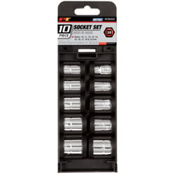 Performance Tool 3/8 in. drive Metric Socket Set 10 pc