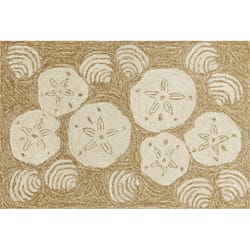 Liora Manne Frontporch 1.67 ft. W X 2.5 ft. L Multi-color Shell Toss Polyester Accent Rug