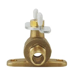 Apollo 1/2 in. Brass Crimp Ball Valve with Mounting Pad Standard Port