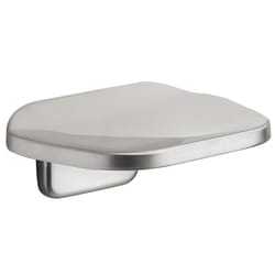 OakBrook Brushed Nickel Silver Die Cast Zinc Soap Dish