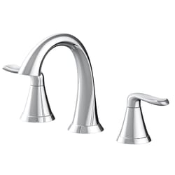 OakBrook Chloe Chrome Contemporary Widespread Bathroom Sink Faucet 8 in.