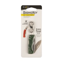 Nite Ize DoohicKey Stainless Steel Green Key Chain Knife