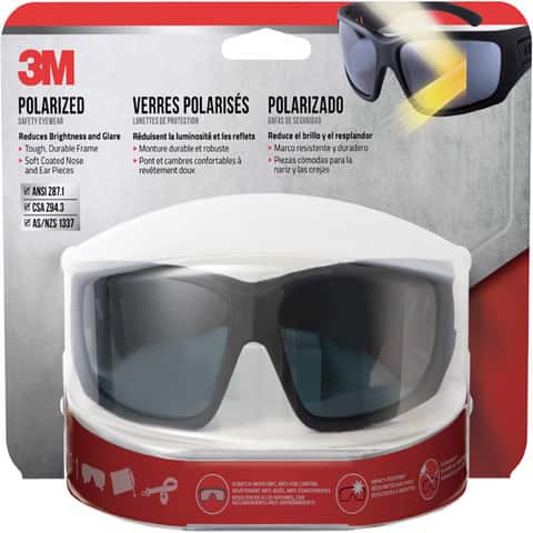 3M Anti-Fog Polarized Modern/Sleek Impact-Resistant Safety Glasses