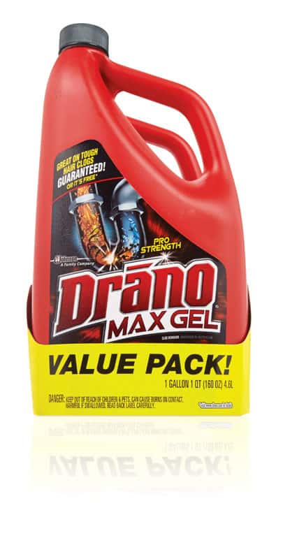 Drano Ultra Max Gel Clog Remover, 80 fl oz, 2 ct