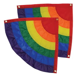 In The Breeze Rainbow Banner Flag 2 in. H X 2 in. W