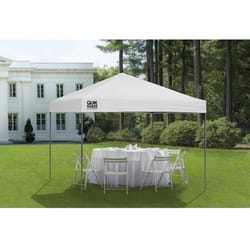 Quik Shade Expedition Polyester Peak Pop-Up Canopy 9.2 ft. H X 10 ft. W X 10 ft. L