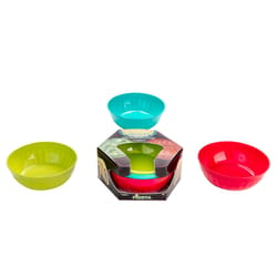 Arrow Home Products Fiesta Assorted Plastic Serving Bowl Set 3 pc