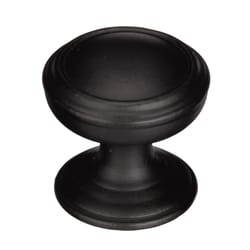 Amerock Revitalize Traditional Round Cabinet Knob 1-1/4 in. D 1-1/4 in. Black Bronze 1 pk