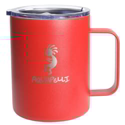 Aquapelli 12 oz Pompeian Red BPA Free Solid Vacuum Insulated Mug