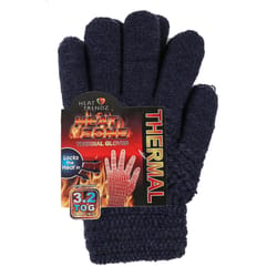 Heat Zone One Size Fits All Acrylic/Elastane/Nylon/Polyester Assorted Cold Weather Gloves