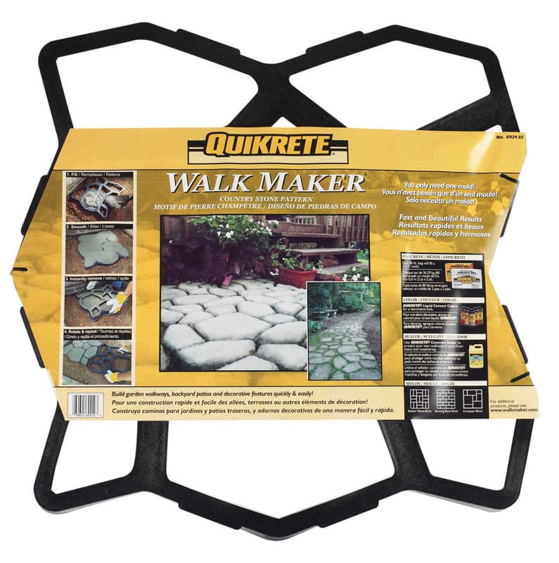 Quikrete Walk Maker Recycled Plastic Concrete Stone Pattern Form 2 Ft ...