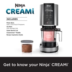 Ninja Creami Silver 0.5 qt Ice Cream Maker 16 in. H X 7 in. W X 12 in. L