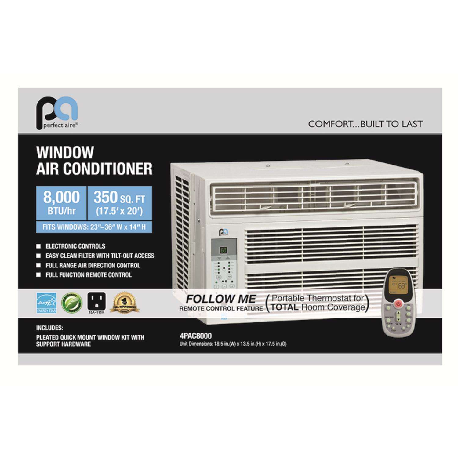 tragedy Institute confirm Perfect Aire 8000 BTU Window Air Conditioner w/Remote - Ace Hardware