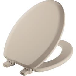 Mayfair by Bemis Cameron Elongated Bone Enameled Wood Toilet Seat