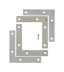 Ace 4 in. H X 4..75 in. W X 4 in. D Zinc Flat Corner Brace