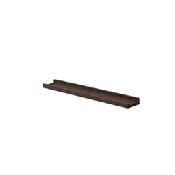 Dolle Border 1.2 in. H X 23.6 in. W X 3.5 in. D Espresso Particle Board Decorative Wall Shelf