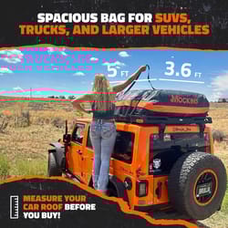 Mockins Orange 20 ft³ Rooftop Bag Cars/SUVs 1 pk