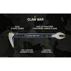 Spec Ops 8 in. Claw Bar 1 pk