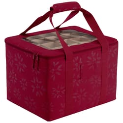 Classic Accessories Red Ornament Storage Bag 17.5 in. H X 17.5 in. W X 58 in. D