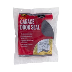 M-D BUILDING PRODUCTS Black Rubber Door Set Seal For Garage Doors 192 in. L X 1 in.