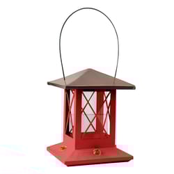 Woodlink Modern Farmhouse Hummingbird 26 oz Metal Lantern Nectar Bird Feeder
