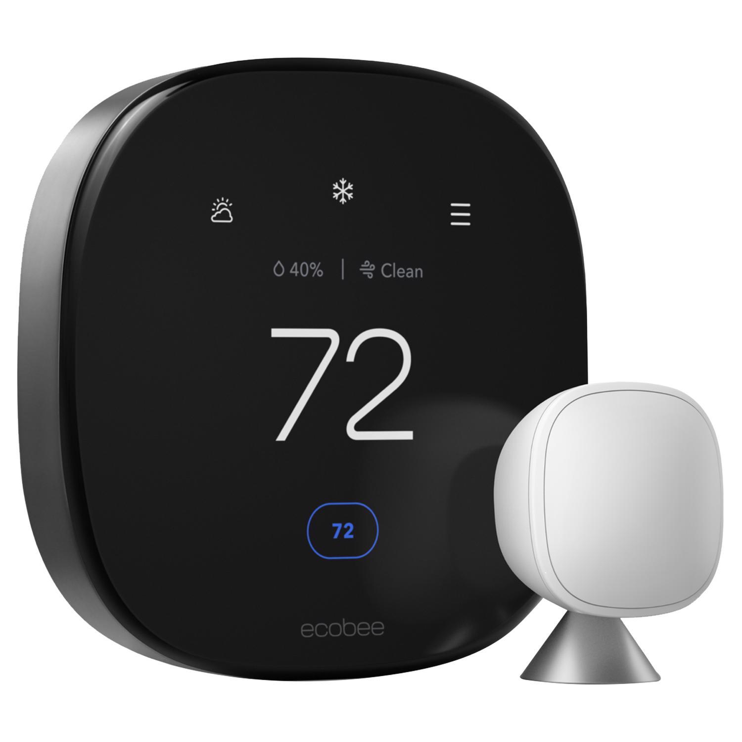 Ecobee Premium Built In WiFi Heating and Cooling Touch Screen Smart-Enabled Thermostat Uae Electronic uaeelectronic.com