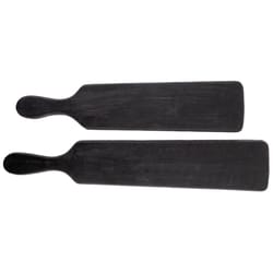 Karma Black Acacia Wood Flat Appetizer Tray 2 pk