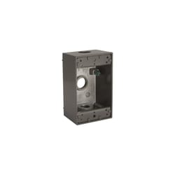 Bell Old Work 18.3 cu in Rectangle Aluminum 1 gang Weatherproof Box Bronze