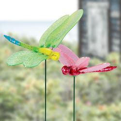 Exhart WindyWings Assorted Plastic/Resin 15.5 in. H Dragonfly Outdoor Garden Stake