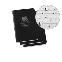 Rite in the Rain 3 in. W X 5 in. L Stapled Black All-Weather Notebook