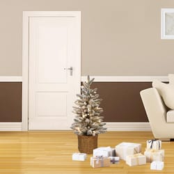 Celebrations 2 ft. Full LED 35 ct Flocked Christmas Tree